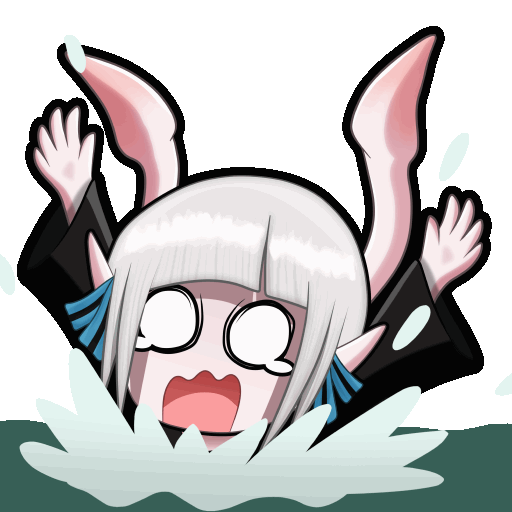 animated emote for Lemnonychus - original character drowning