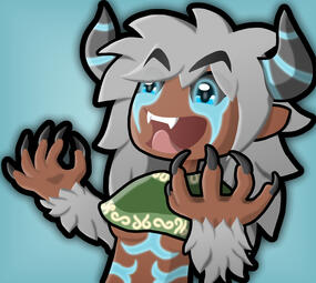 profile picture - original character laughing maniacally