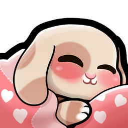 cozy sleeping bunny