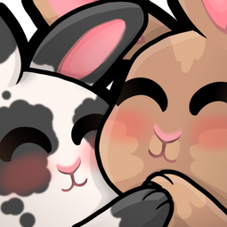 bunnies hugging