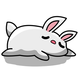 exhausted bunny